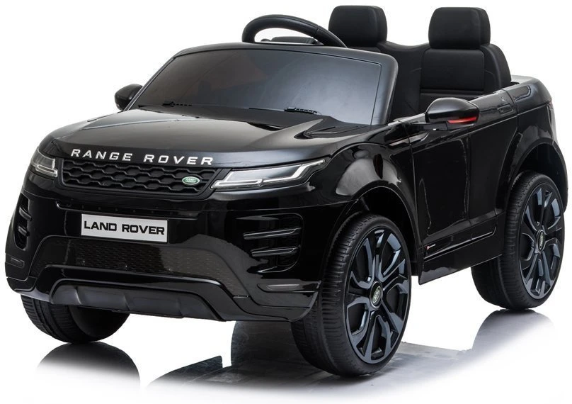 Juodas akumuliatorinis automobilis Range Rover Evoque
