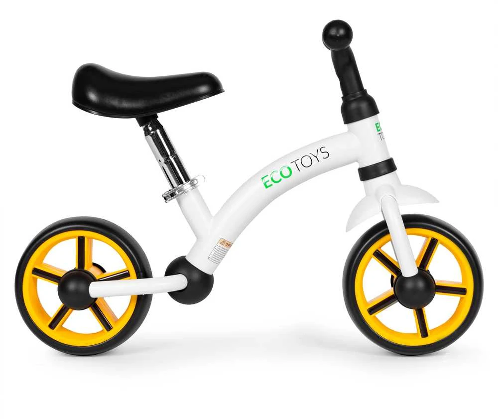 Vaikiškas krosinis dviratis EVA ratai reguliuojama sėdynė juodas ECOTOYS
