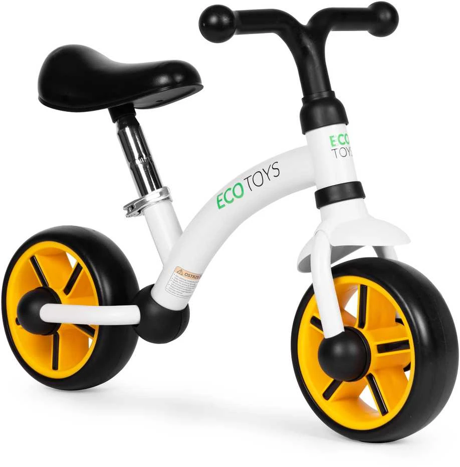 Vaikiškas krosinis dviratis EVA ratai reguliuojama sėdynė juodas ECOTOYS