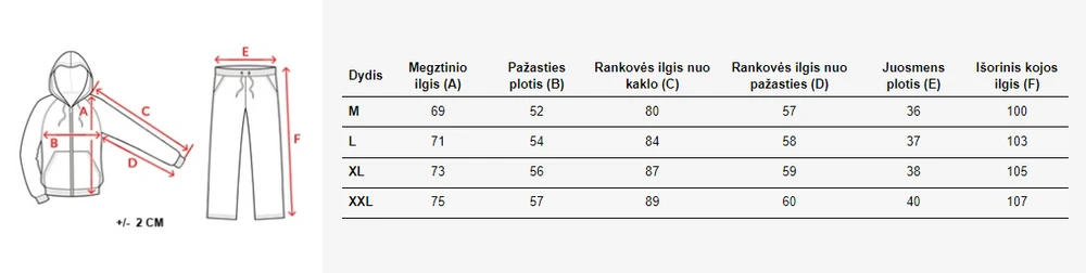 Juodas vyriškas sportinis kostiumas Pazar