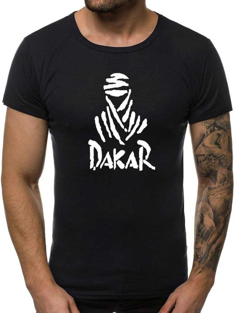 Juodi vyriški marškinėliai Dakar