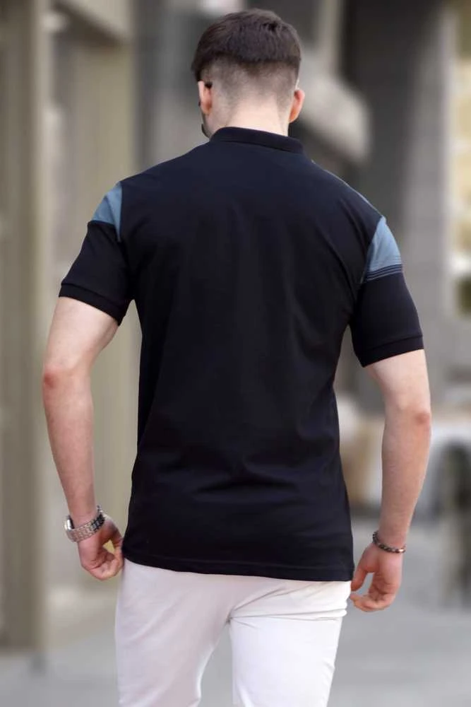 Juodi vyriški polo marškinėliai Albert