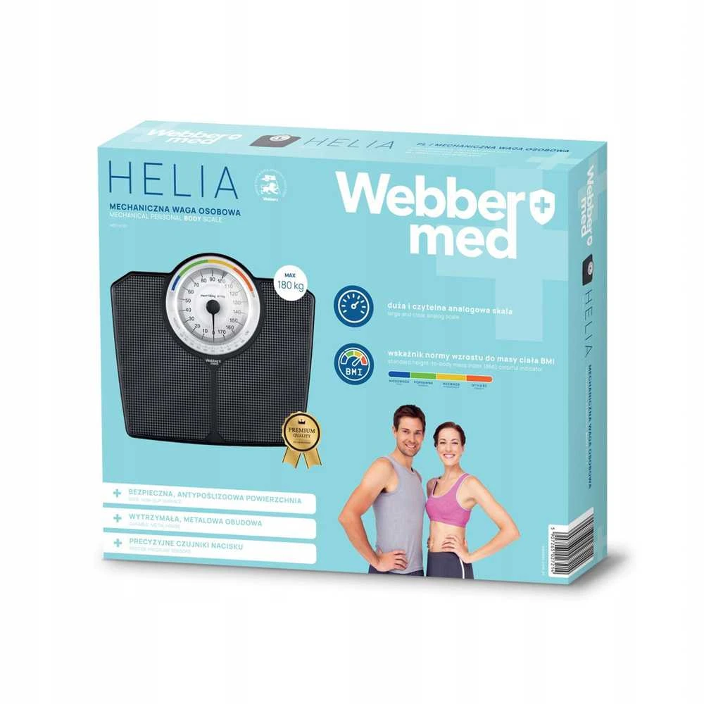 Eldom Juodos mechaninės svarstyklės WEBBER BMI