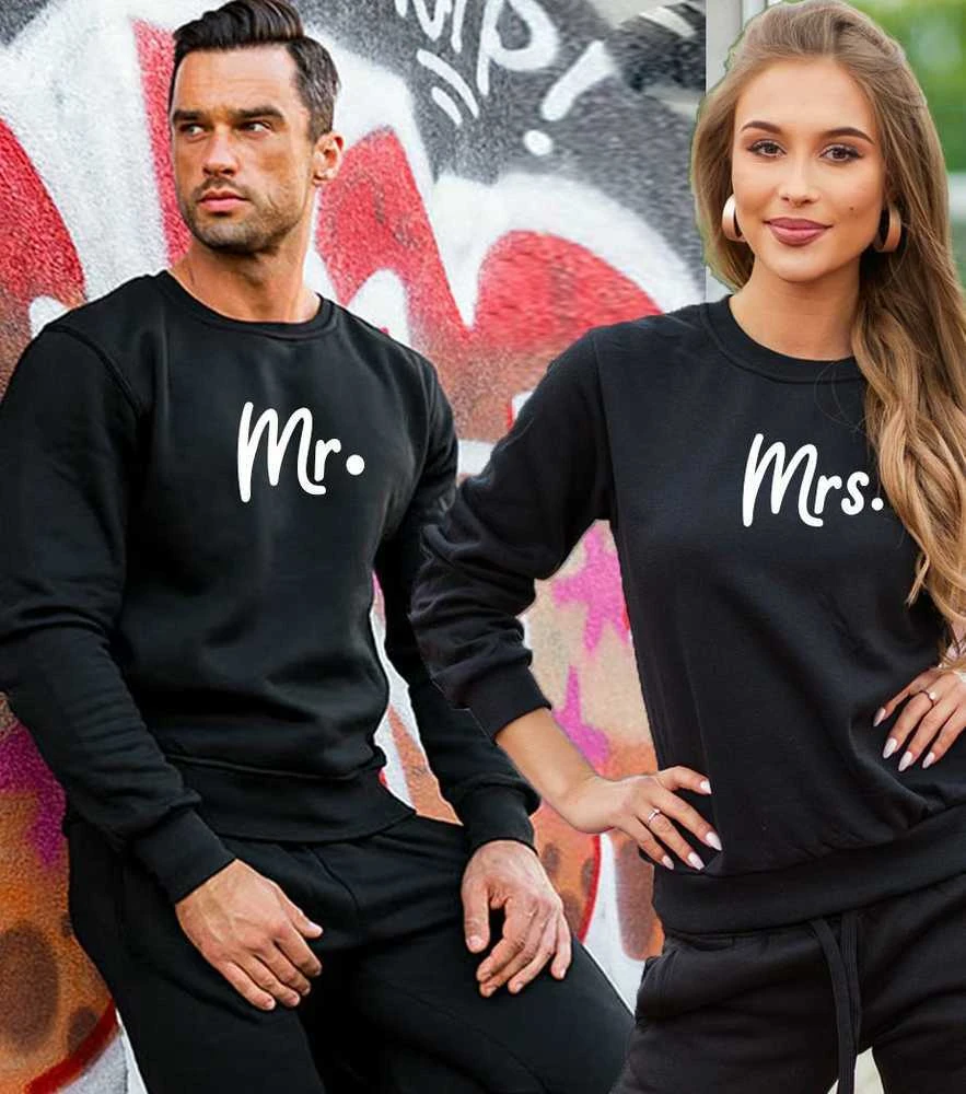 Juodas megztinis Mr&Mrs