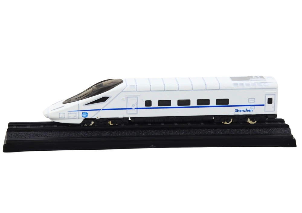 Lean Toys Miniatiūrinis metalinis traukinio vagonas 1:48, baltas