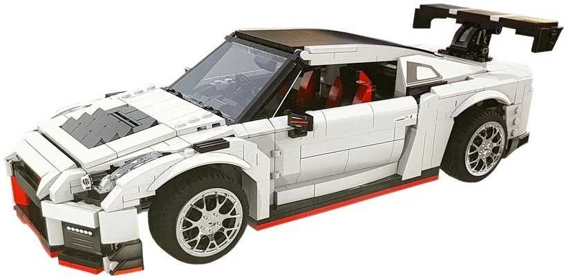 Cada Sportinis automobilis iš statybinių kubelių, 1696 elementai