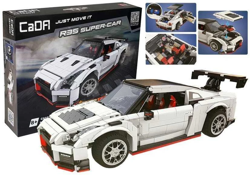 Cada Sportinis automobilis iš statybinių kubelių, 1696 elementai