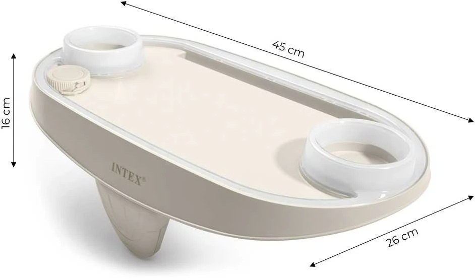LED šviečiantis gėrimų laikiklis su vieta planšetiniam telefonui SPA INTEX 28520