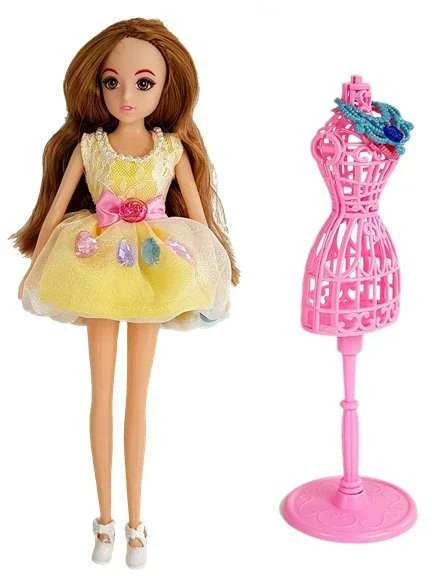 Lean Toys Lėlė su persirengimo kambariu ir priedais