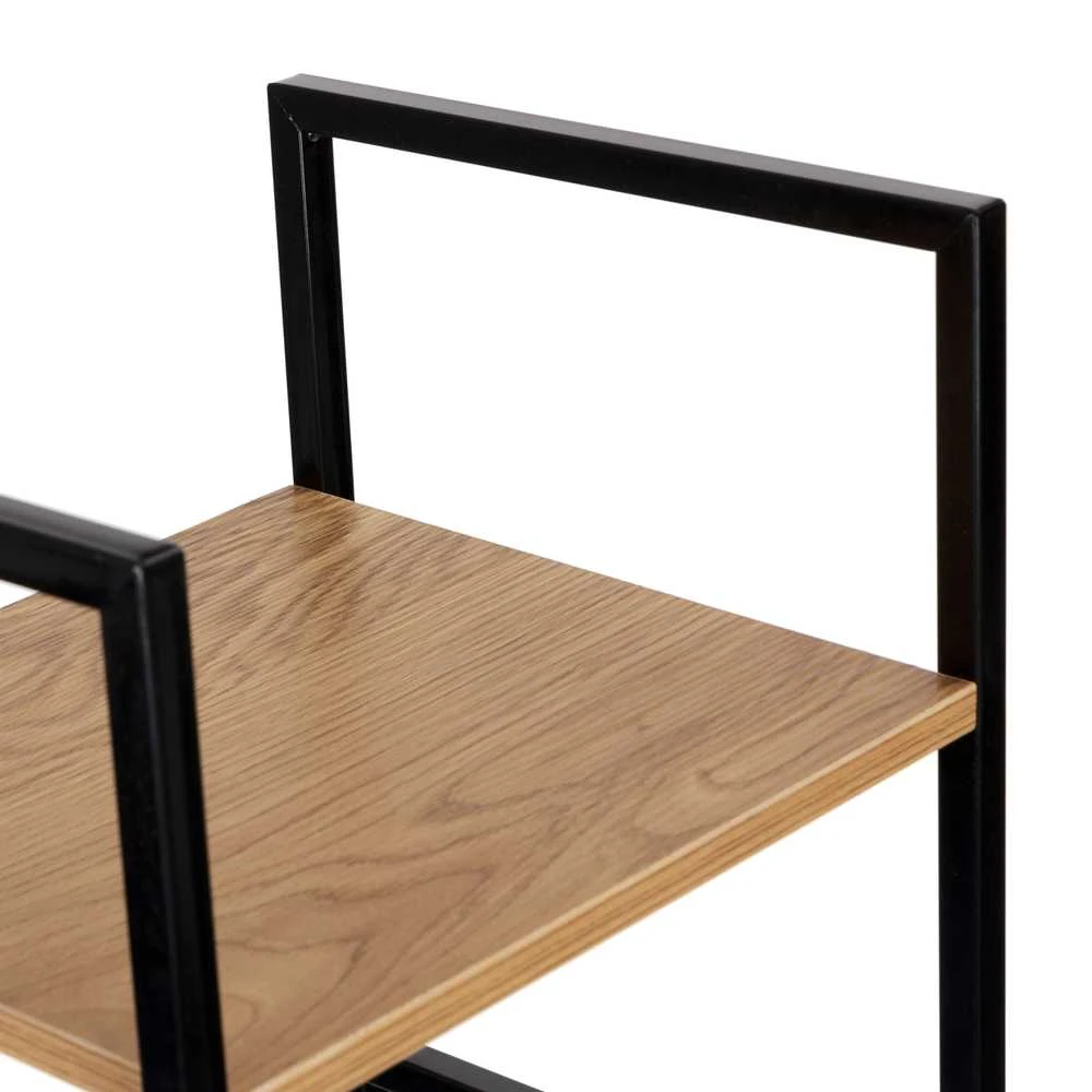 Knygų lentyna ModernHome Loft, 144,5x29x23,5 cm, ruda