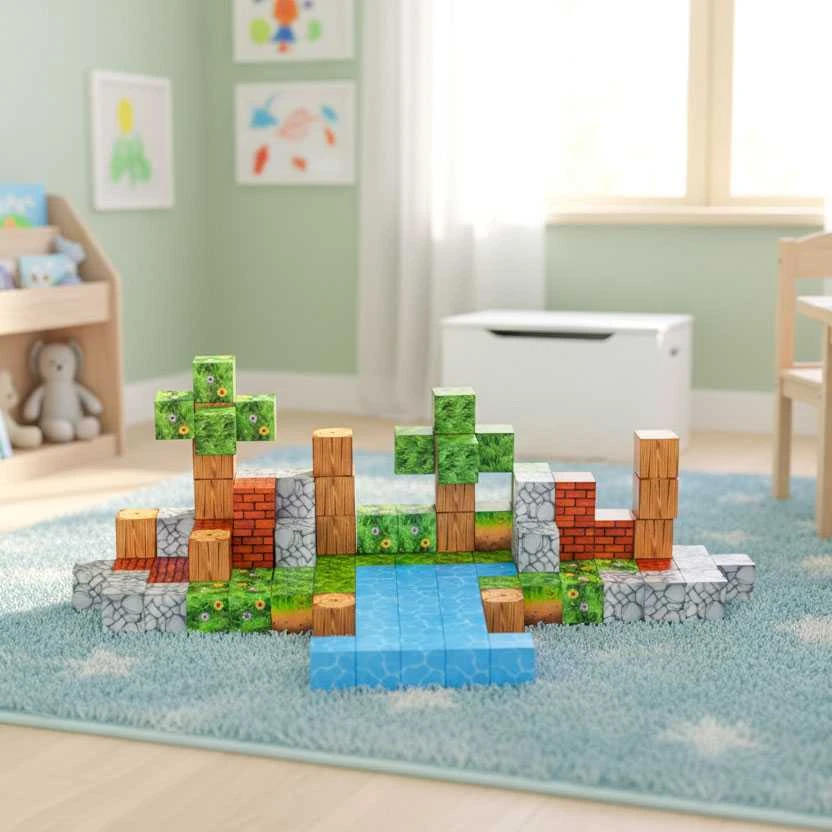 Multistore Magnetinių statybinių kaladėlių rinkinys 87 vnt.