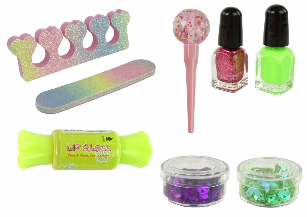 Zestaw Vaikiškas pedikiūro rinkinys Lean Toys, 9 d.