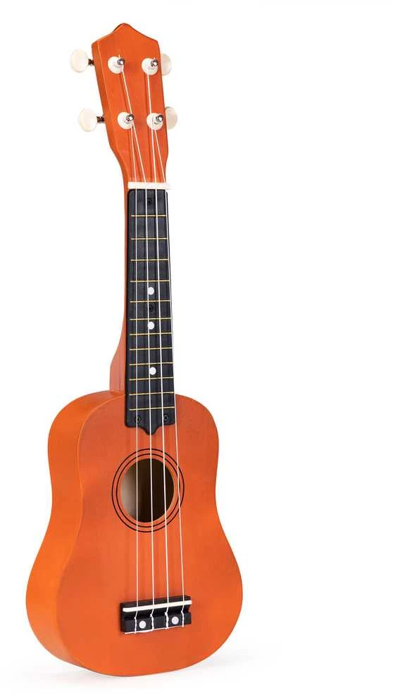 Vaikiškas medinis ukulelė 4 stygų ECOTOYS