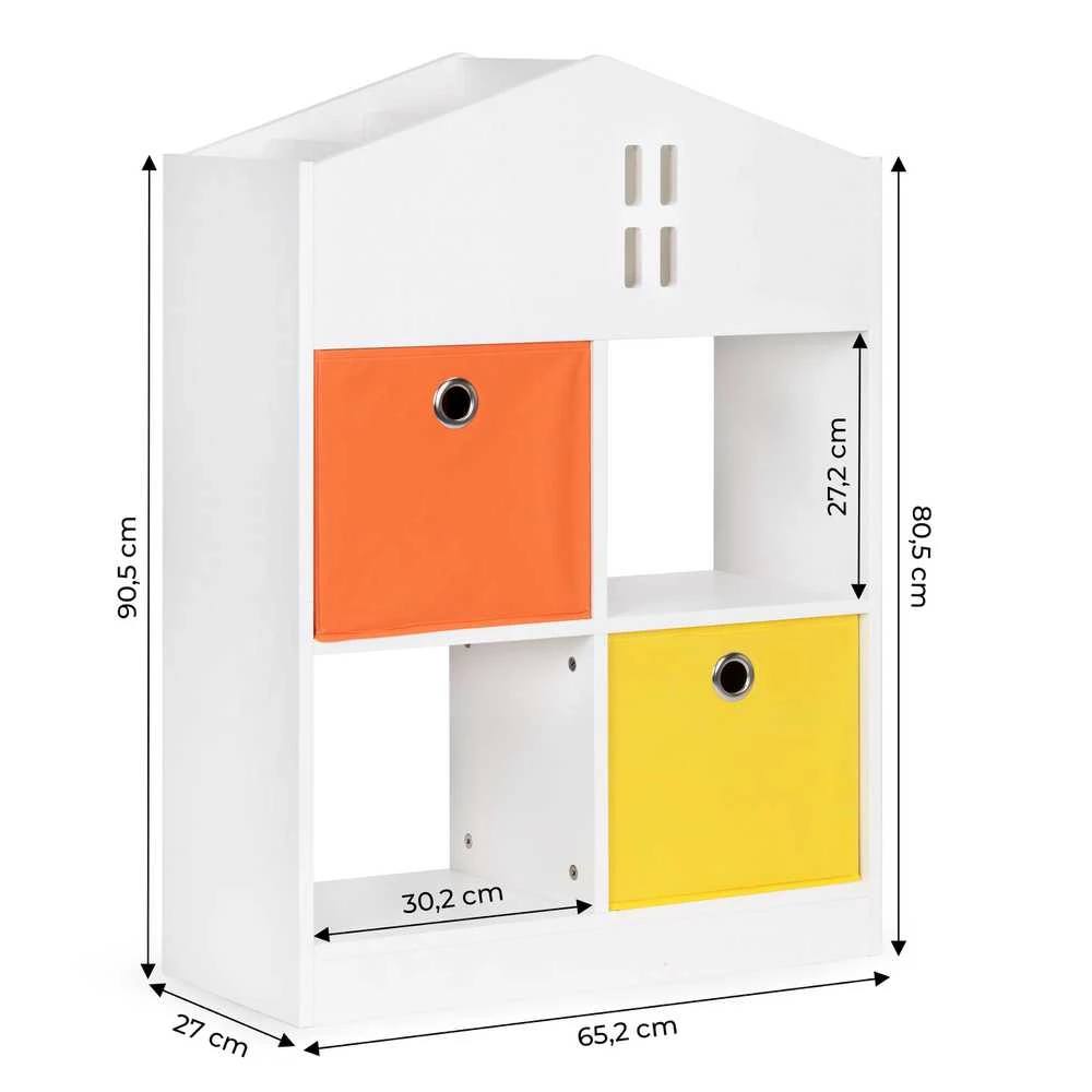 Medinė vaikiška spintelė–lentyna su skyriais, ECOTOYS