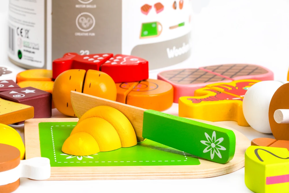 Mediniai pjaustymo žaislai 23 vnt. ECOTOYS