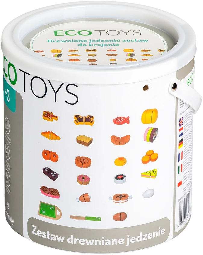 Mediniai pjaustymo žaislai 23 vnt. ECOTOYS