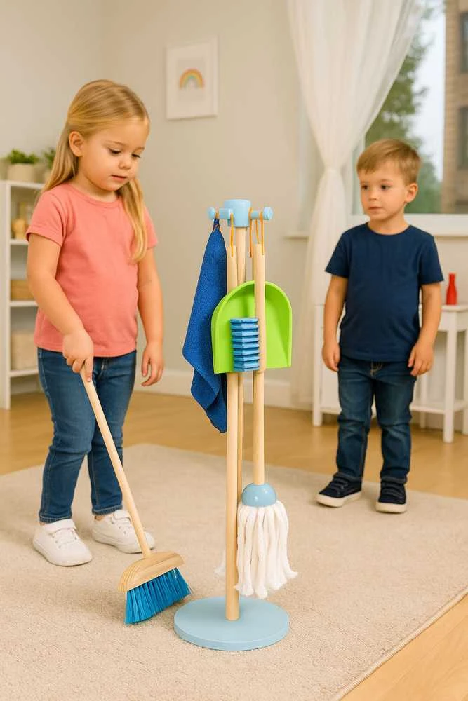 Medinis valymo rinkinys ECOTOYS, 7 dalys