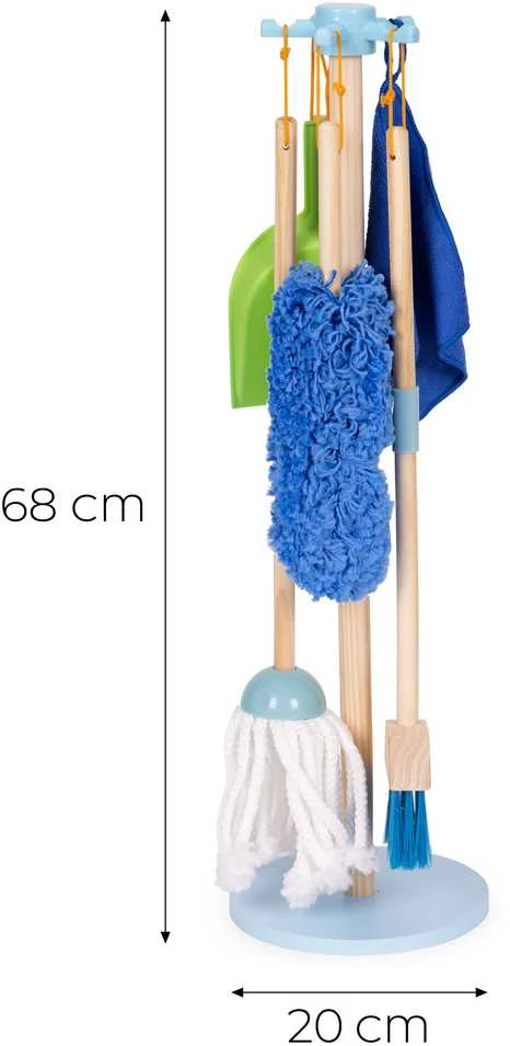 Medinis valymo rinkinys ECOTOYS, 7 dalys