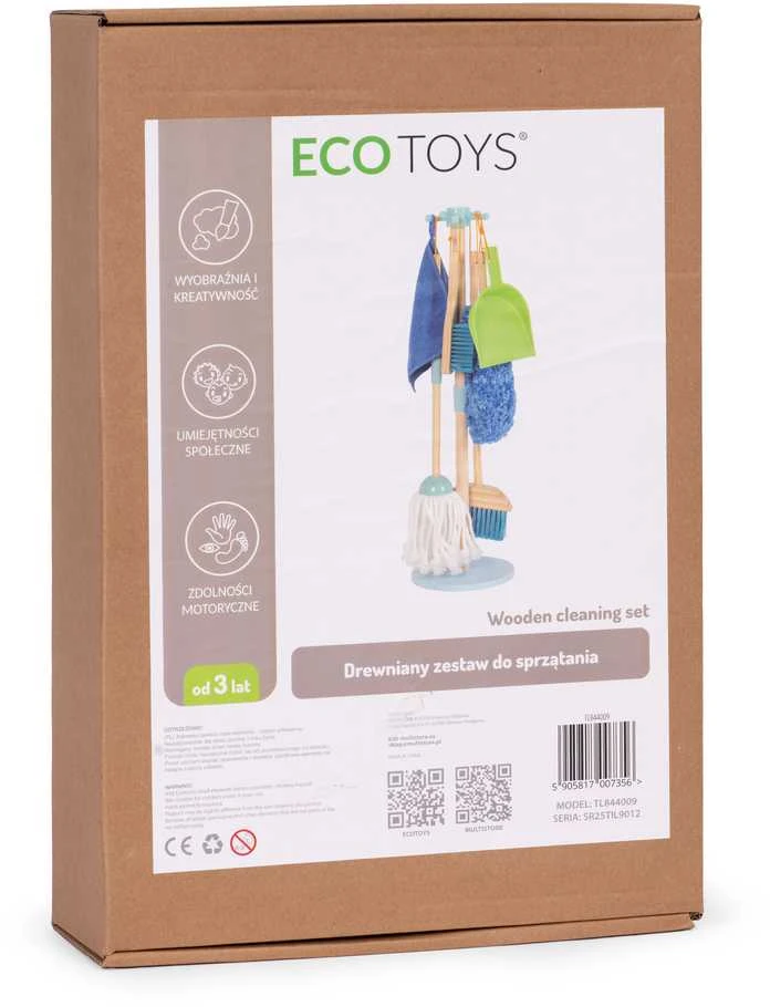 Medinis valymo rinkinys ECOTOYS, 7 dalys