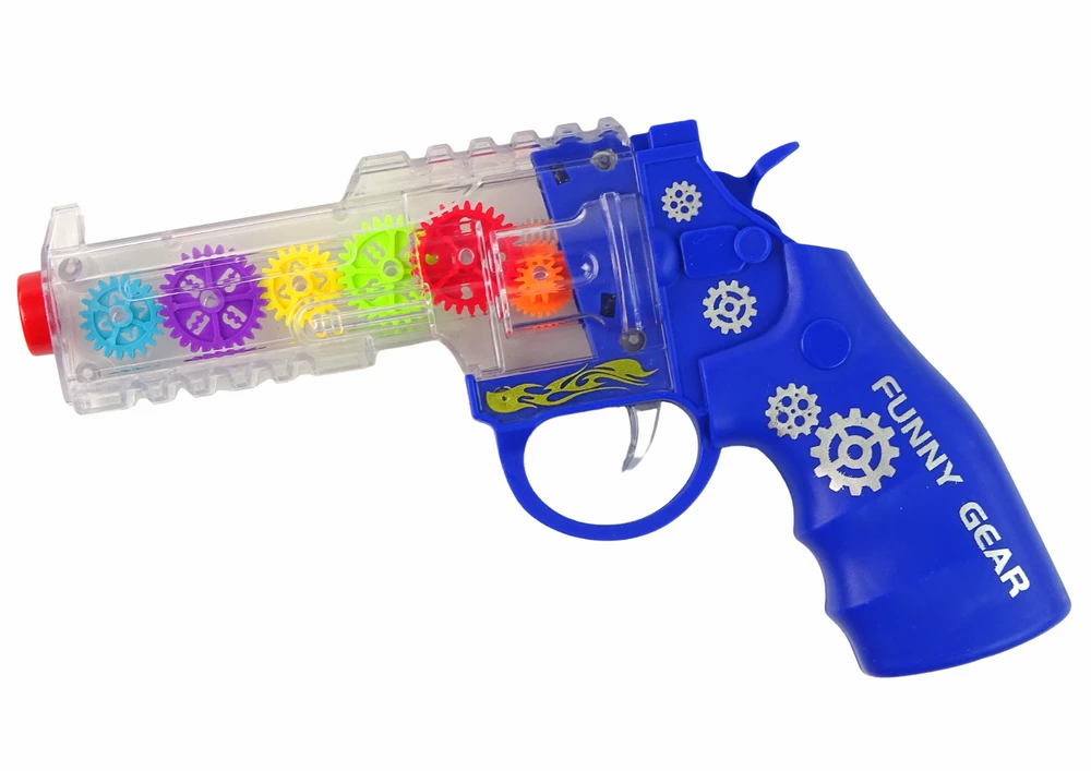 Žaislinis pistoletas su šviesomis Lean Toys, mėlynas