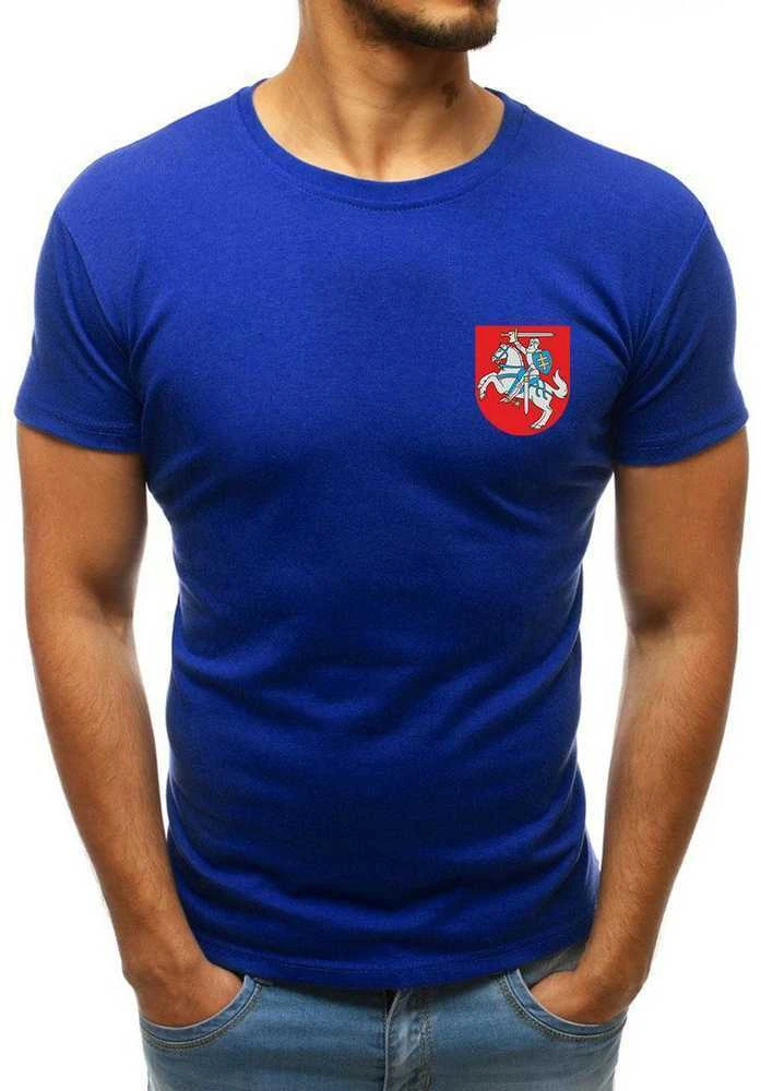Mėlyni vyriški marškinėliai Herbas