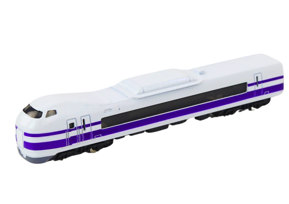 Lean Toys Traukinio vagonas modelis 1:48, metalinis, baltai-violetinis