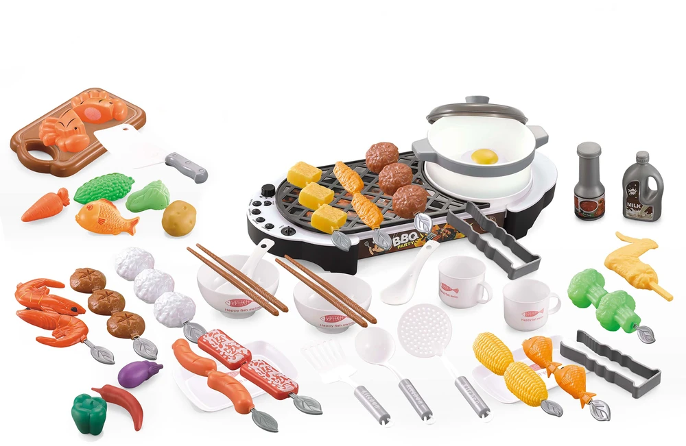 Multistore Mini grilis EcoToys su virtuvės aksesuarais