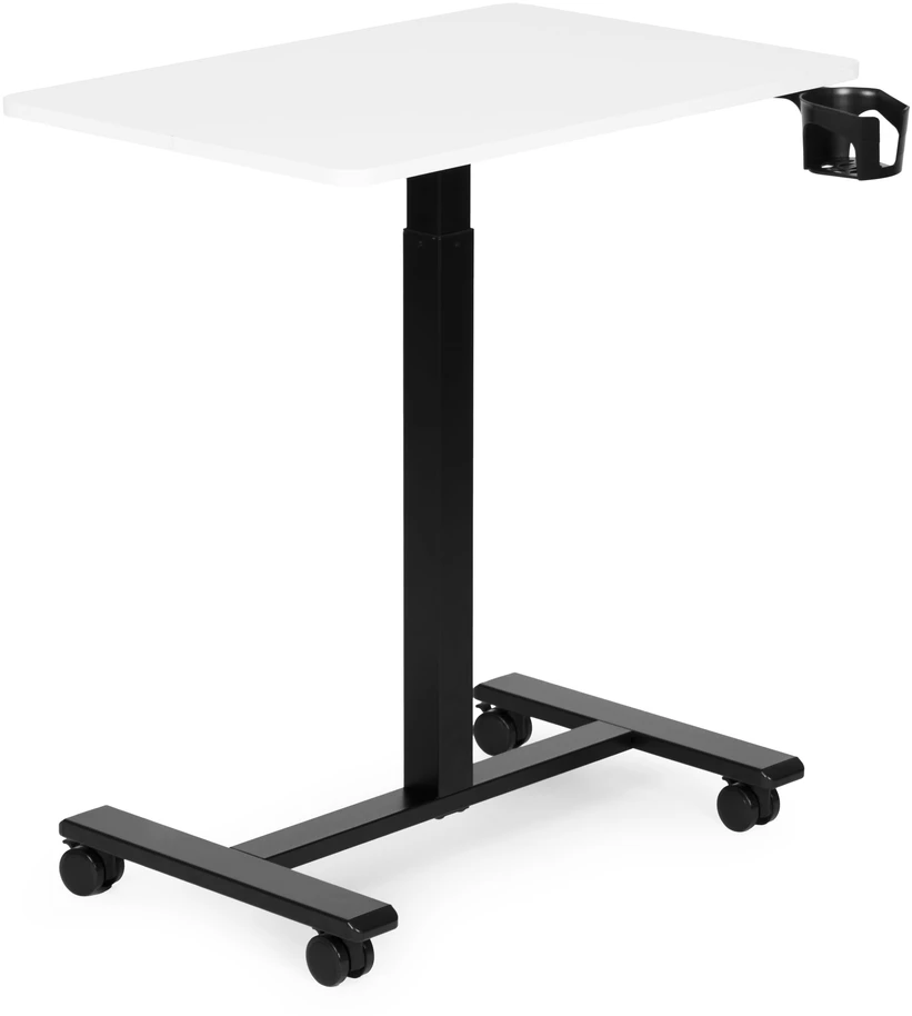 Mobilus baltas reguliuojamas stalas 70x48 cm ModernHome