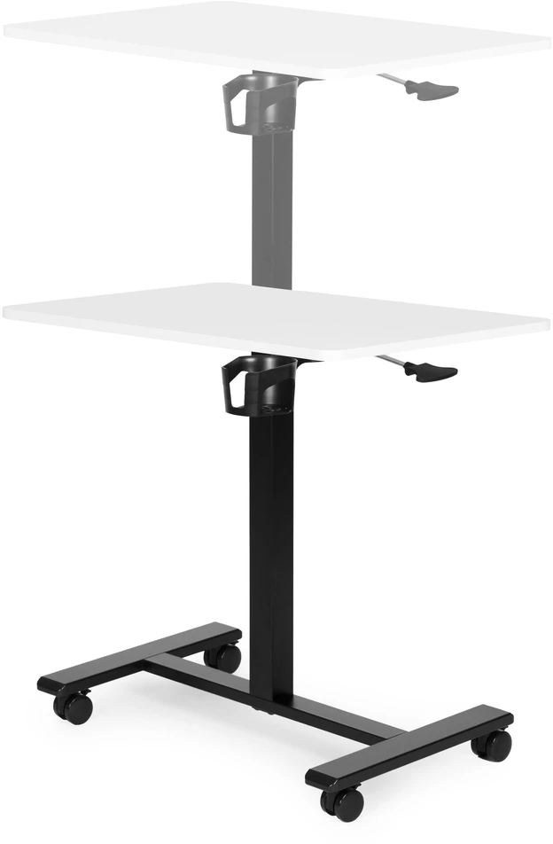 Mobilus baltas reguliuojamas stalas 70x48 cm ModernHome