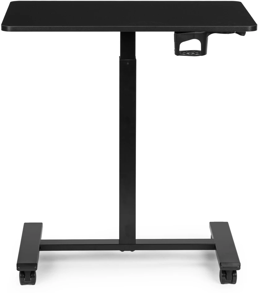 Mobilus juodas reguliuojamas stalas 70x48 cm ModernHome