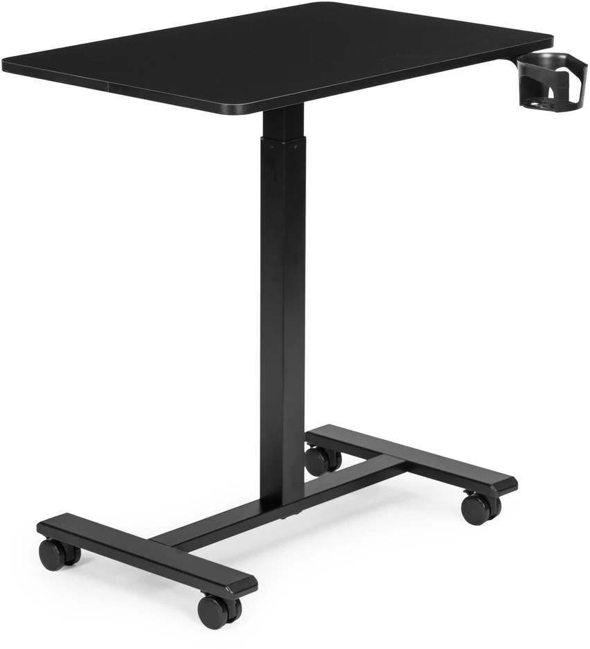 Mobilus juodas reguliuojamas stalas 70x48 cm ModernHome