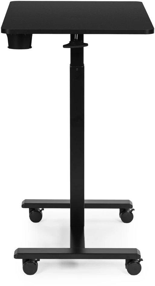 Mobilus juodas reguliuojamo aukščio stalas 70x48 cm ModernHome