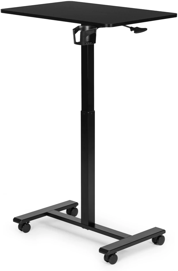 Mobilus juodas reguliuojamo aukščio stalas 70x48 cm ModernHome