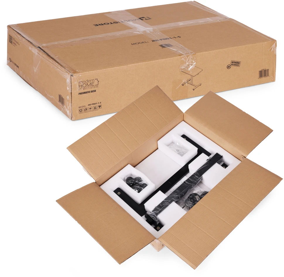 Mobilus rudas reguliuojamas stalas 70x48 cm ModernHome