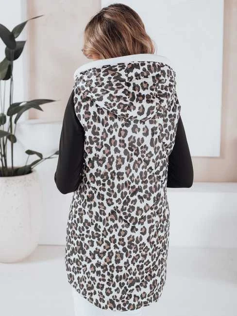 Moteriška balta leopardo rašto liemenė Elmera