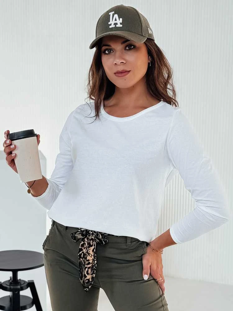 Moteriška balta palaidinė su pakabuku Minimoda