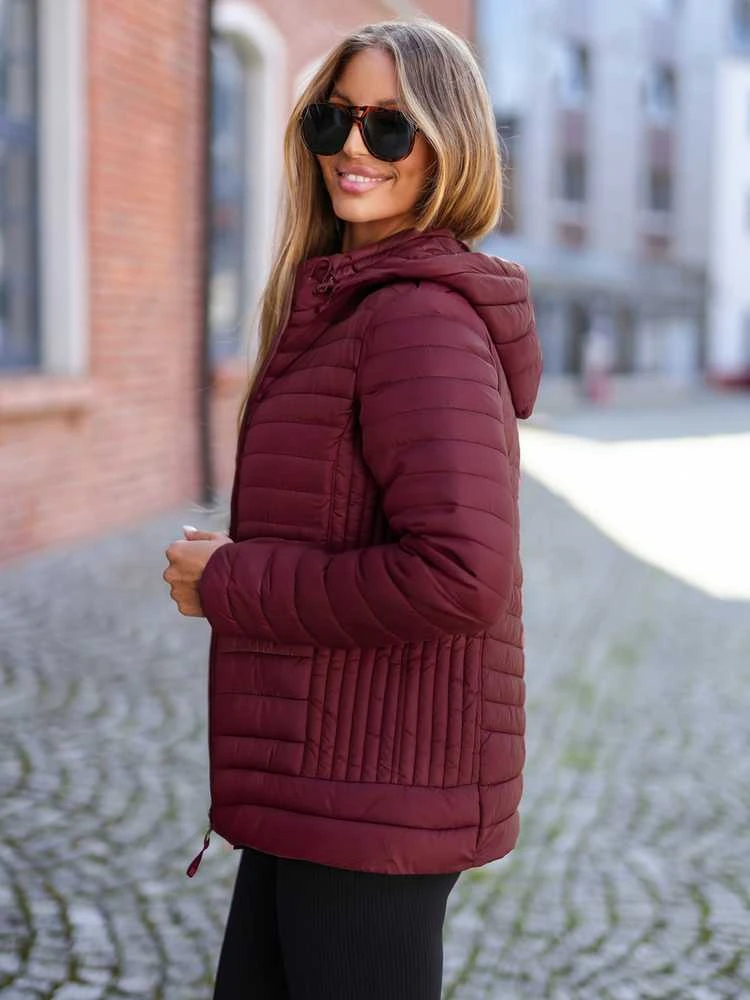 Moteriška bordo spalvos striukė Marsi