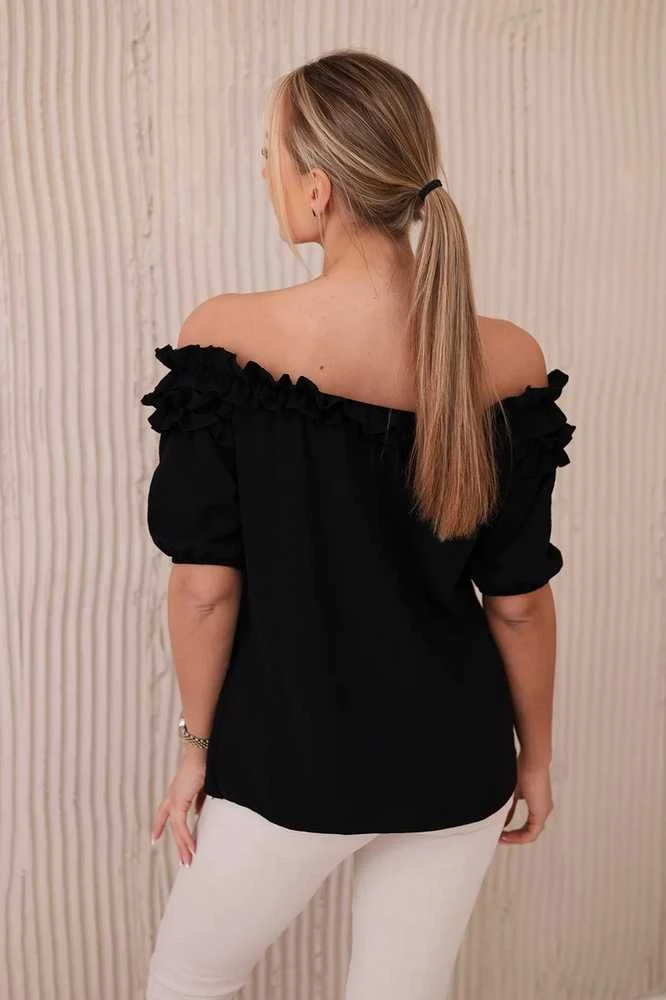 Moteriška juoda palaidinė Lorena