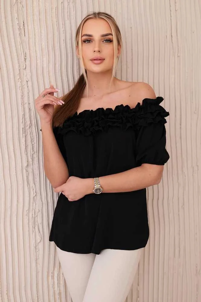 Moteriška juoda palaidinė Lorena
