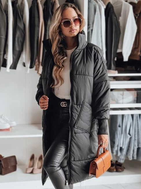 Moteriška oversize juoda striukė Gala