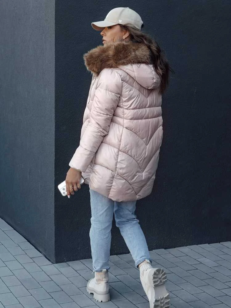 Moteriška rožinė žieminė striukė Jessica