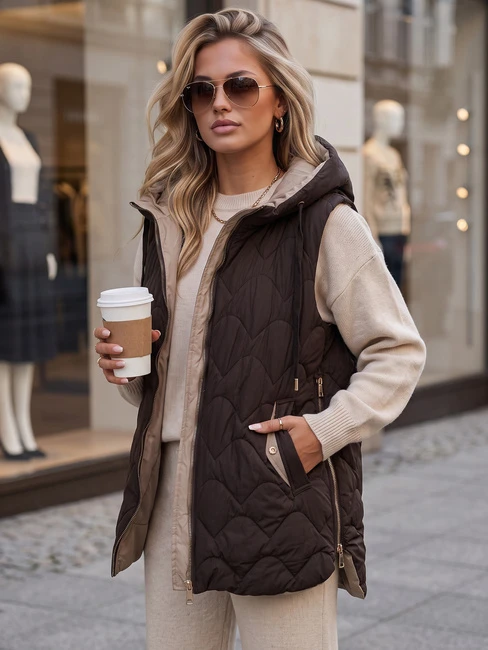 Moteriška ruda dygsniuota limenė Fashion