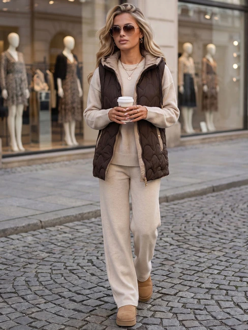 Moteriška ruda dygsniuota limenė Fashion