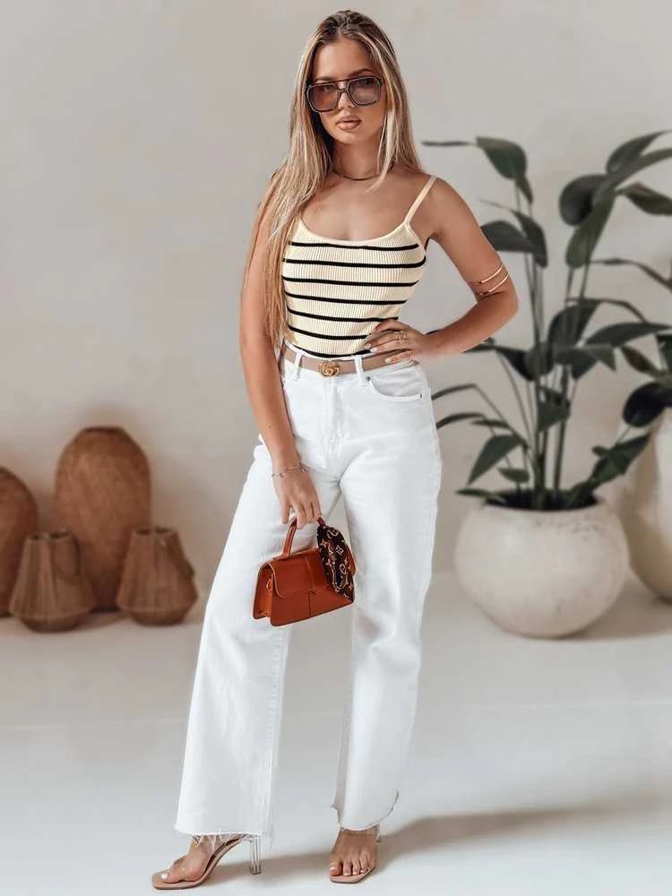 Moteriška rusva dryžuota glaustinukė Strip