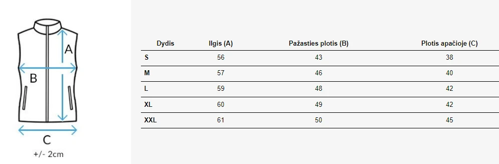 Moteriška ryškiai mėlyna liemenė Viano