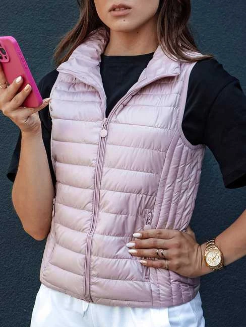 Moteriška šviesiai rožinė liemenė Stylish