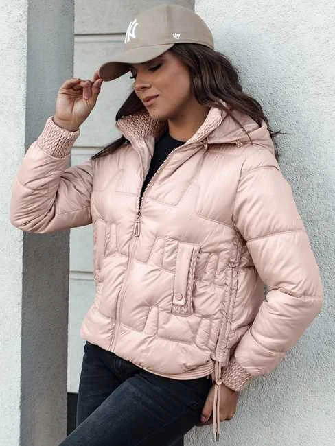 Moteriška šviesiai rožinė žieminė striukė Warm