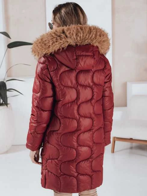 Moteriška žieminė bordo spalvos striukė Varel