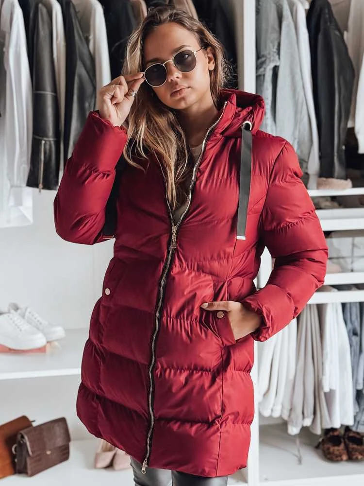 Moteriška žieminė bordo striukė Gabriel