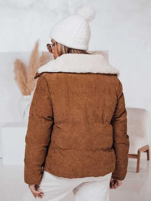 Moteriška žieminė ruda striukė Trendy